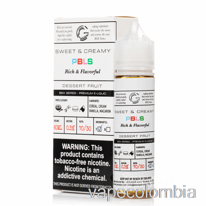 Vape Desechable Pbls - Serie Bsx - 60ml 6mg